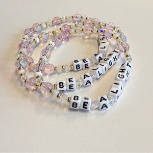 Beaded Bracelet with Inspirational Message